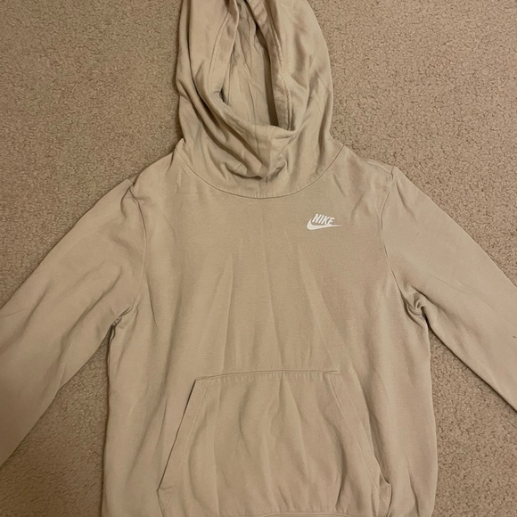 Nike Tops - Nike Beige Pullover Hoodie